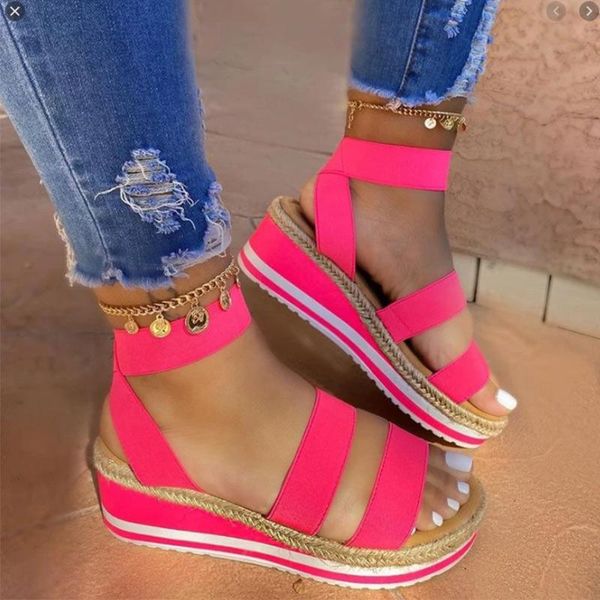 sandals women wedges platform candy color ladies shoes summer casual slip on strap cross cool girls, Black
sandals women wedges platform candy color ladies shoes summer casual slip on strap cross cool girls, Black