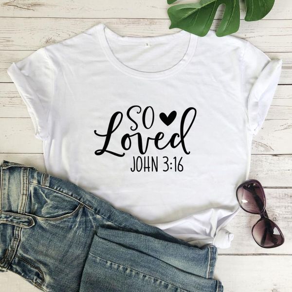 women's t-shirt so loved john 3:16 slogan women tshirt christian streetwear harajuku female clothing cotton shirt o neck short sleeve t, White
women's t-shirt so loved john 3:16 slogan women tshirt christian streetwear harajuku female clothing cotton shirt o neck short sleeve t, White