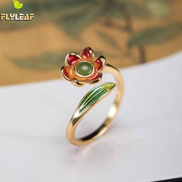 sterling silver green jade flower open rings for women 14k gold jewelry female vintage enamel original handmade accessories cluster, Golden;silver
sterling silver green jade flower open rings for women 14k gold jewelry female vintage enamel original handmade accessories cluster, Golden;silver