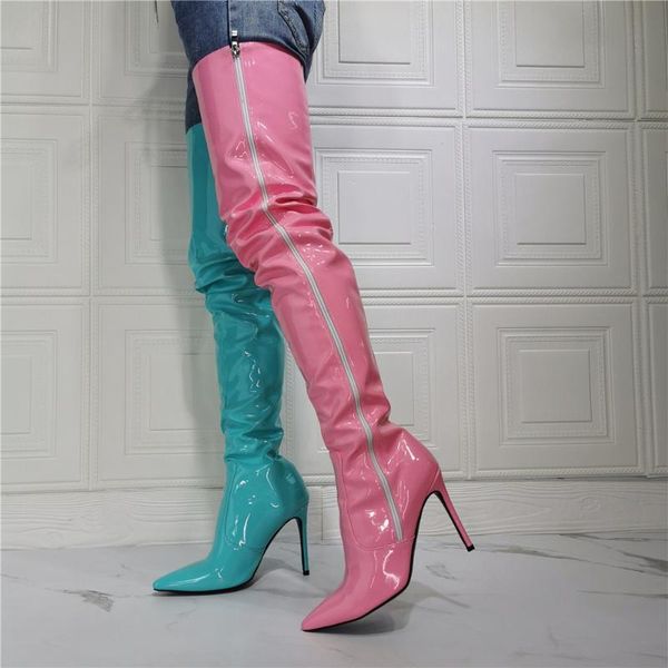 boots women pointed stiletto high heel over the knee shiny match colors long shoes plus big size 2022, Black
boots women pointed stiletto high heel over the knee shiny match colors long shoes plus big size 2022, Black