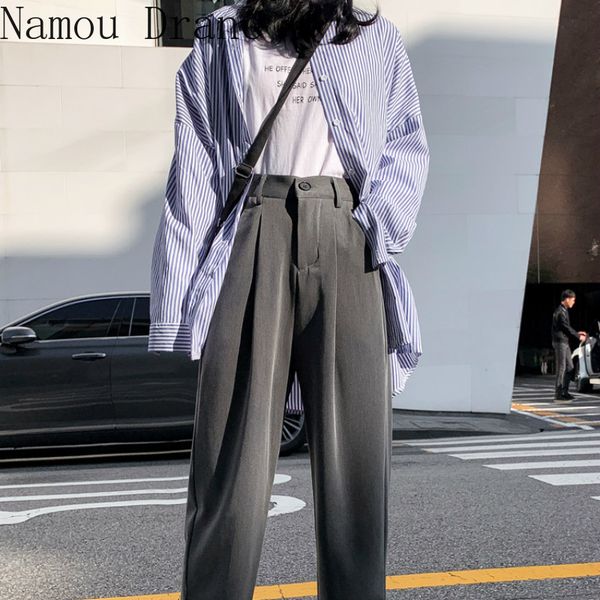 women suit pants spring office lady long trousers autumn solid loose high waist pant vestodo female 210429, Blue
women suit pants spring office lady long trousers autumn solid loose high waist pant vestodo female 210429, Blue