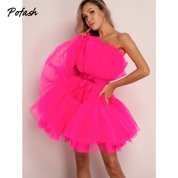 pofash mesh solid bow mini dress women layered strapless ball gown party club dress female backless summer dress vestidos, Black;gray
pofash mesh solid bow mini dress women layered strapless ball gown party club dress female backless summer dress vestidos, Black;gray