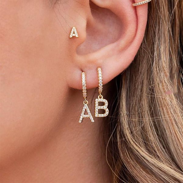 stud 26 english letters zircon ear piercing earring stainless steel initial buckle gold earrings for women jewelry, Golden;silver
stud 26 english letters zircon ear piercing earring stainless steel initial buckle gold earrings for women jewelry, Golden;silver