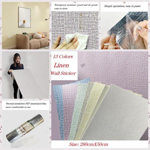 wallpapers solid thickening sticker imitation linen pattern plane wall pe foam anti-collision self-adhesive wallpaper home decor
wallpapers solid thickening sticker imitation linen pattern plane wall pe foam anti-collision self-adhesive wallpaper home decor