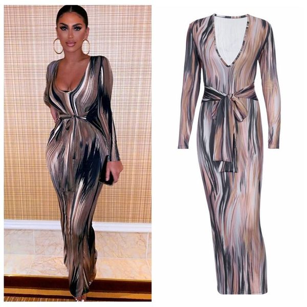 casual dresses printing long-sleeved tie dye wave v-neck dress dinner bodycon lady clothes women long, Black;gray
casual dresses printing long-sleeved tie dye wave v-neck dress dinner bodycon lady clothes women long, Black;gray