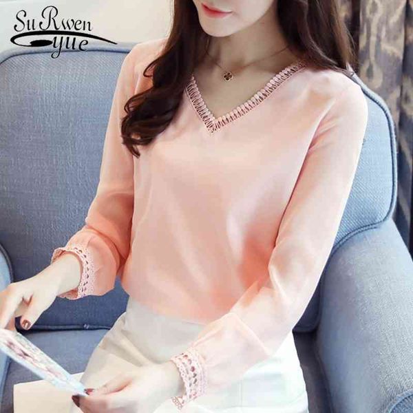 autumn long sleeve shirt women plus size solid chiffon blouse fashion ladies blusa feminina ol 1184 40 210508, White
autumn long sleeve shirt women plus size solid chiffon blouse fashion ladies blusa feminina ol 1184 40 210508, White