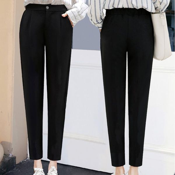 women's pants & capris black straight female high waist slim cropped harem spring summer wide leg loose drape suit casual, Black;white
women's pants & capris black straight female high waist slim cropped harem spring summer wide leg loose drape suit casual, Black;white