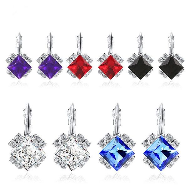 dangle & chandelier personalized square earrings fashion temperament diamond-shaped crystal female exquisite diamond, Silver
dangle & chandelier personalized square earrings fashion temperament diamond-shaped crystal female exquisite diamond, Silver