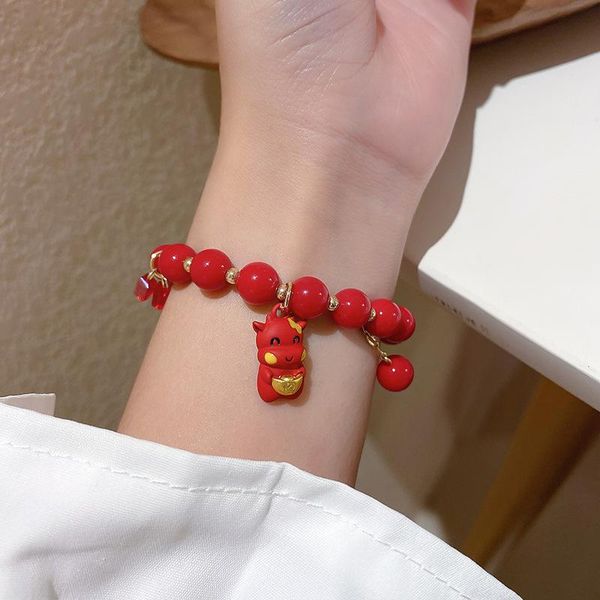 charm bracelets 2021 year red enamel cattle bull bracelet for women gold beaded crystal coin adjustable pendant accessories, Golden;silver
charm bracelets 2021 year red enamel cattle bull bracelet for women gold beaded crystal coin adjustable pendant accessories, Golden;silver