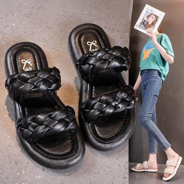 slippers outdoor slipper flip flops flat non-slip 2021 summer sandalias women shoes slides comfort a492, Black
slippers outdoor slipper flip flops flat non-slip 2021 summer sandalias women shoes slides comfort a492, Black