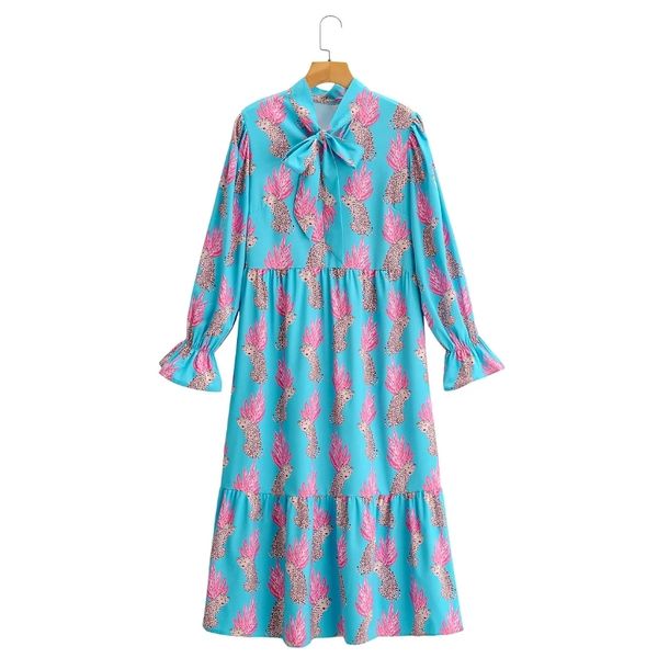 spring women leopard print stand collar lace up bow tie midi dress female long sleeve clothes lady loose vestido d7203 210430, Black;gray
spring women leopard print stand collar lace up bow tie midi dress female long sleeve clothes lady loose vestido d7203 210430, Black;gray