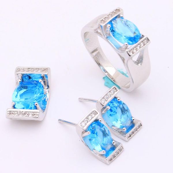 earrings & necklace fashion jewelry set light blue ring stud earring pendant sets luxury silver color women wedding gift wholesale
earrings & necklace fashion jewelry set light blue ring stud earring pendant sets luxury silver color women wedding gift wholesale