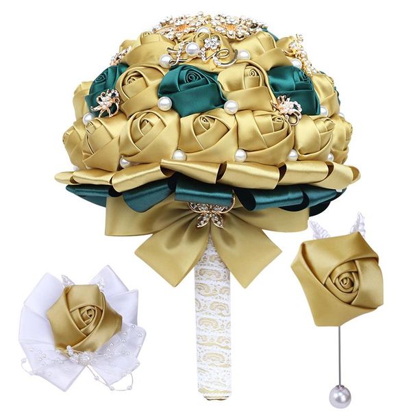 style wedding bouquet for bride bridesmaid diamond ribbon rose sister group wrist corsage 3 piece set supplies t307 decorative flowers & wre
style wedding bouquet for bride bridesmaid diamond ribbon rose sister group wrist corsage 3 piece set supplies t307 decorative flowers & wre