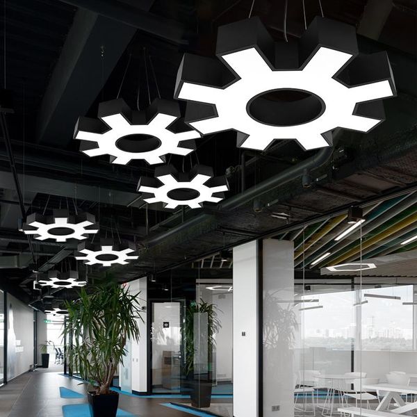 postmodern iron acrylic black white gear chandelier lighting suspension luminaire lampen for office chandeliers
postmodern iron acrylic black white gear chandelier lighting suspension luminaire lampen for office chandeliers
