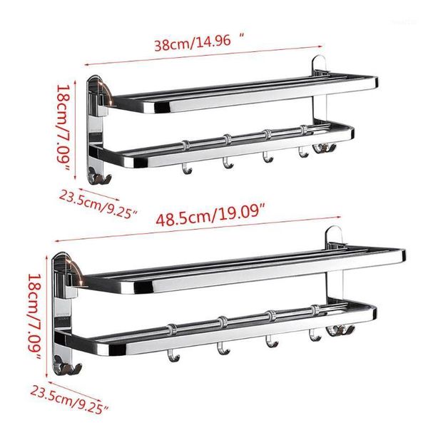 towel racks x7ab stainless steel wall mounted foldable bath rack rail holder storage shelf with 4 sliding hooks punch-bathroom1
towel racks x7ab stainless steel wall mounted foldable bath rack rail holder storage shelf with 4 sliding hooks punch-bathroom1