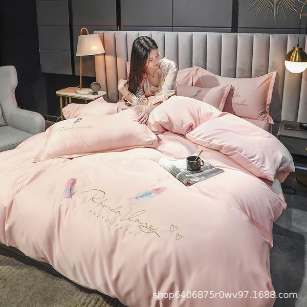 bedding sets ice silk four piece set of washed bed sheet quilt cover naked luxury summer tencel wholesale
bedding sets ice silk four piece set of washed bed sheet quilt cover naked luxury summer tencel wholesale