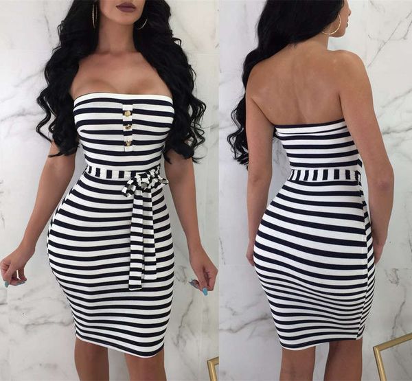 bb0081d8149 station dresses casual one line collar black and white stripe dress with belt, Black;gray
bb0081d8149 station dresses casual one line collar black and white stripe dress with belt, Black;gray