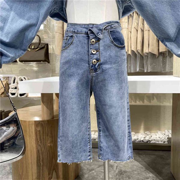 capri nicho design of four buttons flanging tide 2021 high-waisted thin-waisted hard-waisted jeans, Black;white
capri nicho design of four buttons flanging tide 2021 high-waisted thin-waisted hard-waisted jeans, Black;white