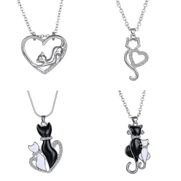 chokers 5 styles couple cats pendant women necklace black white enamel rhinestone heart girlfriend lovers jewelry gifts fashion, Golden;silver
chokers 5 styles couple cats pendant women necklace black white enamel rhinestone heart girlfriend lovers jewelry gifts fashion, Golden;silver