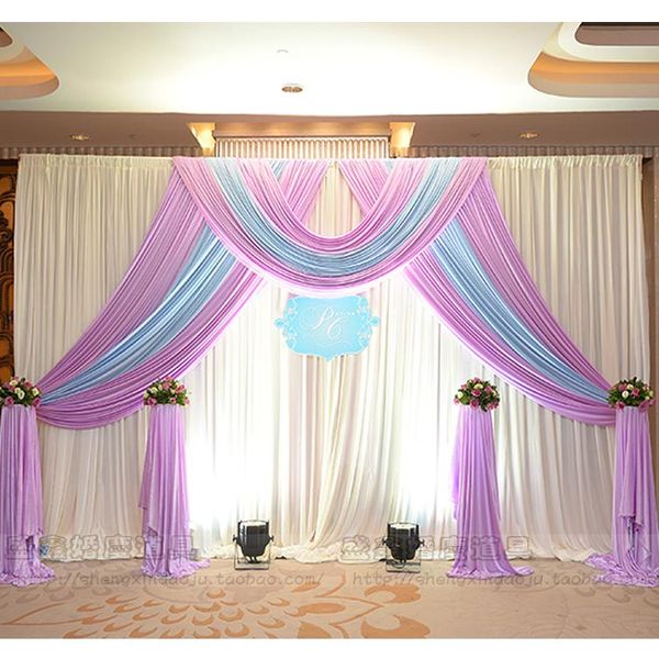 party decoration 3m*6m ice silk wedding backdrop curtain with swags props satin drape pleated stage decorations dhl free
party decoration 3m*6m ice silk wedding backdrop curtain with swags props satin drape pleated stage decorations dhl free