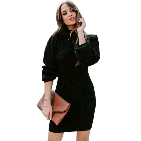 dresses women turtleneck lantern sleeve elegant sheath mini solid knitted pullover winter new office lady fashion dress, Black;gray
dresses women turtleneck lantern sleeve elegant sheath mini solid knitted pullover winter new office lady fashion dress, Black;gray