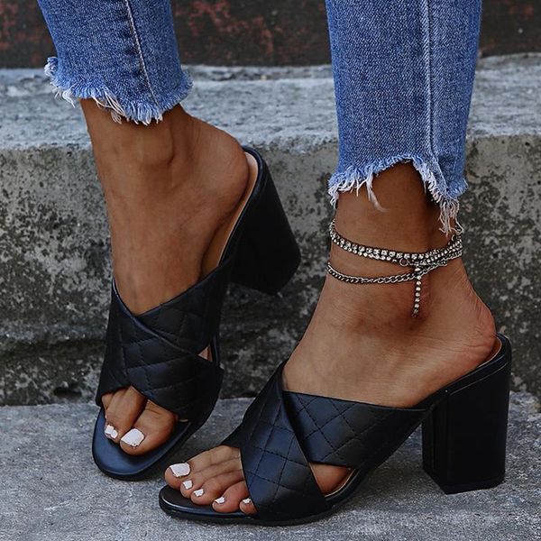 women sandals summer high heels shoes woman slip on cross pu leather plus size gladiator female sandalias mujer sapato feminino dress, Black
women sandals summer high heels shoes woman slip on cross pu leather plus size gladiator female sandalias mujer sapato feminino dress, Black