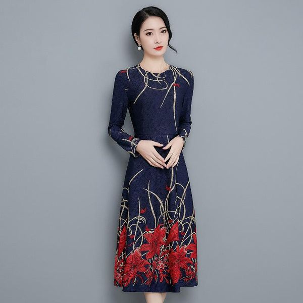 casual dresses 2021 autumn pattern will code temperament show thin waist long fund round neck knitting dress, Black;gray
casual dresses 2021 autumn pattern will code temperament show thin waist long fund round neck knitting dress, Black;gray