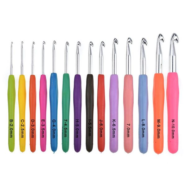 sewing notions & tools 2-10mm crochet hooks set big size soft handle needles yarn weave knitting costura acessorios para, Black
sewing notions & tools 2-10mm crochet hooks set big size soft handle needles yarn weave knitting costura acessorios para, Black