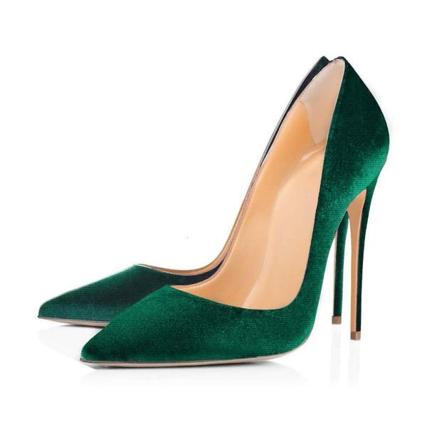 dress shoes elegant party office woman green velvet fashion single shallow mouth pointed toe stiletto heels high heel pump, Black
dress shoes elegant party office woman green velvet fashion single shallow mouth pointed toe stiletto heels high heel pump, Black