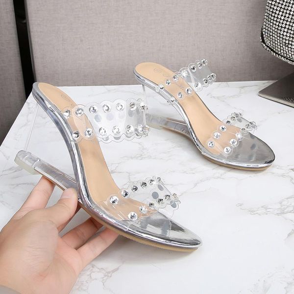 crossdresser 8cm high-heeled wedges diamond shoes woman slippers outdoor designer platforms sandals female transparent pvc pumps, Black
crossdresser 8cm high-heeled wedges diamond shoes woman slippers outdoor designer platforms sandals female transparent pvc pumps, Black