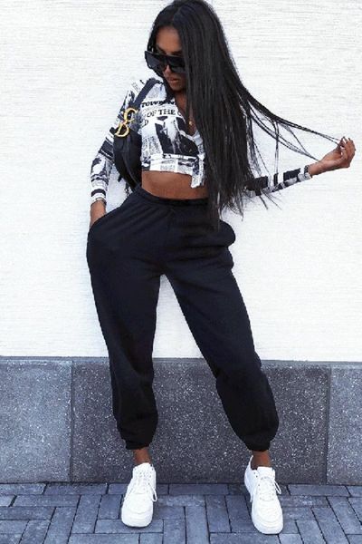 women yoga pant high waist casual loose solid color autumn sport trousers female hip hop pants fashion jogging trouser outfits, White;red
women yoga pant high waist casual loose solid color autumn sport trousers female hip hop pants fashion jogging trouser outfits, White;red
