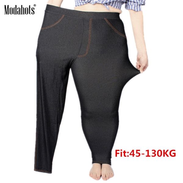 plus size women leggings 5xl faux denim jeans jeggings legging large black stretch skinny pencil pants trousers spring 211218
plus size women leggings 5xl faux denim jeans jeggings legging large black stretch skinny pencil pants trousers spring 211218