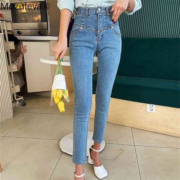 autumn vintage single-button women denim high waist stretch capris female streetwear jeans pants femme 210416, Blue
autumn vintage single-button women denim high waist stretch capris female streetwear jeans pants femme 210416, Blue