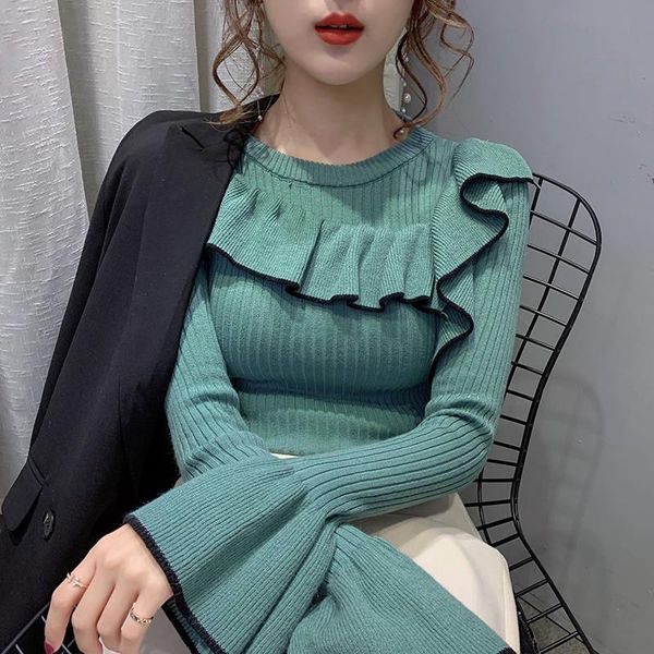 women's sweaters 2021 autumn winter women solid fashionable knitted sweater o-neck korean long sleeve clothes female slim thick pullove, White;black
women's sweaters 2021 autumn winter women solid fashionable knitted sweater o-neck korean long sleeve clothes female slim thick pullove, White;black