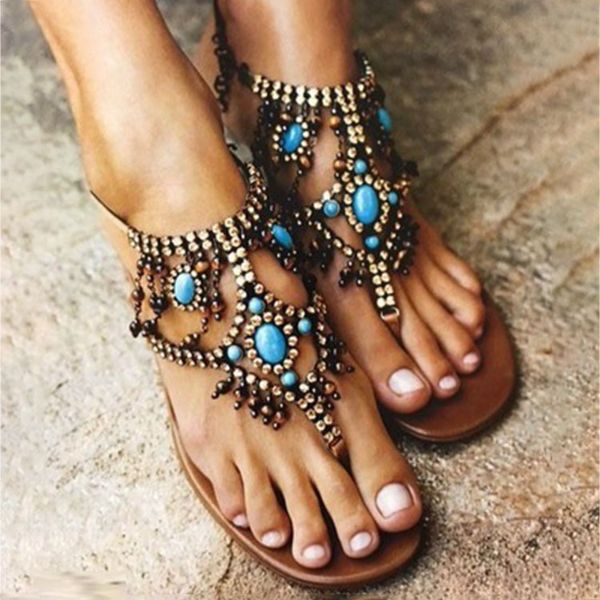 sandals simple indian african beading slippers women old school style footwear classic chains slipper big size flip flops for summ, Black
sandals simple indian african beading slippers women old school style footwear classic chains slipper big size flip flops for summ, Black