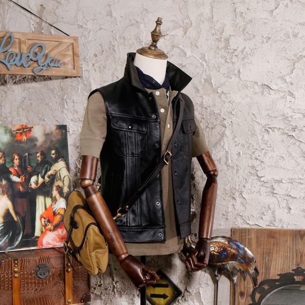vest punk style natural cowhide genuine leather mens waistcoat vintage black motorcycle biker sleeveless jacket men cowboy vests men's, Black;white
vest punk style natural cowhide genuine leather mens waistcoat vintage black motorcycle biker sleeveless jacket men cowboy vests men's, Black;white