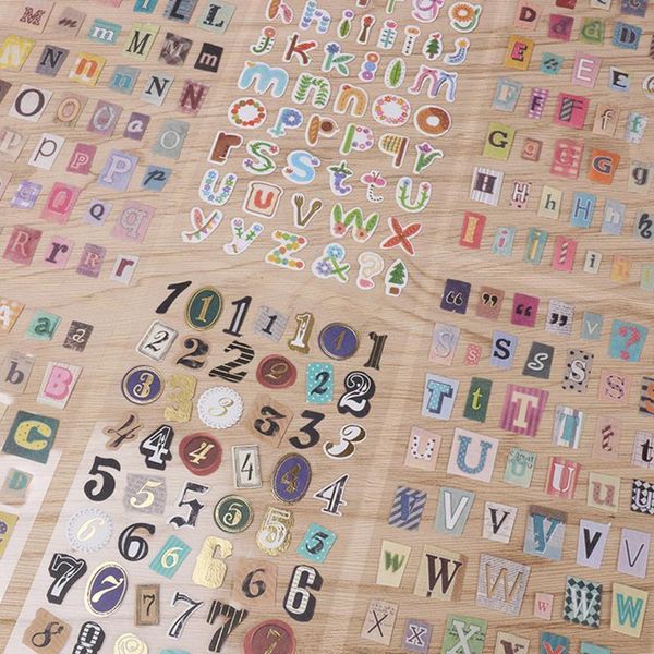 gift wrap 6pcs/set english alphabet number retro sticker diary decoration diy decorative stickers handmade scrapbooking
gift wrap 6pcs/set english alphabet number retro sticker diary decoration diy decorative stickers handmade scrapbooking