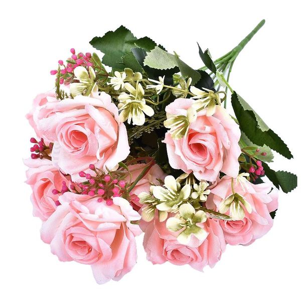 decorative flowers & wreaths realistic anniversary living room fake rose artificial flower 10 heads wedding table centerpieces home decor bo 
decorative flowers & wreaths realistic anniversary living room fake rose artificial flower 10 heads wedding table centerpieces home decor bo