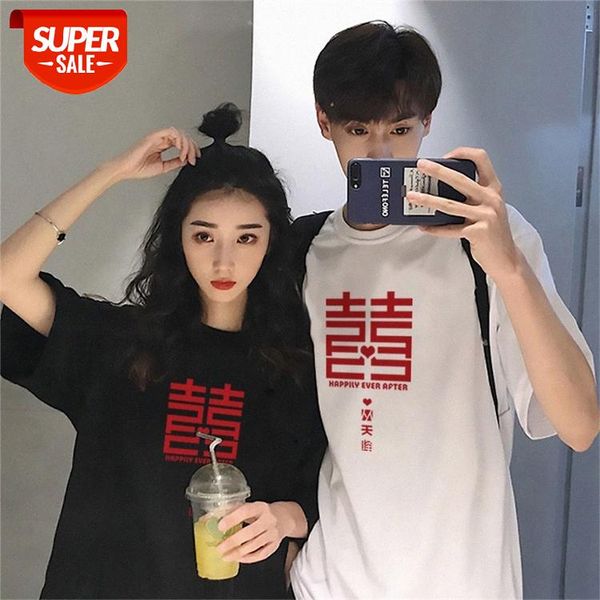 lovers wear xi congtian printed short-sleeved t-shirt female korean version loose student new half-sleeved #qk8a, White
lovers wear xi congtian printed short-sleeved t-shirt female korean version loose student new half-sleeved #qk8a, White