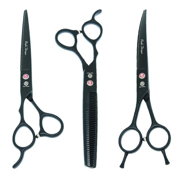 hair scissors purple dragon 7.0" left hand pets grooming professional cutting thinning curved dogs shears trimming tools b0057b
hair scissors purple dragon 7.0" left hand pets grooming professional cutting thinning curved dogs shears trimming tools b0057b