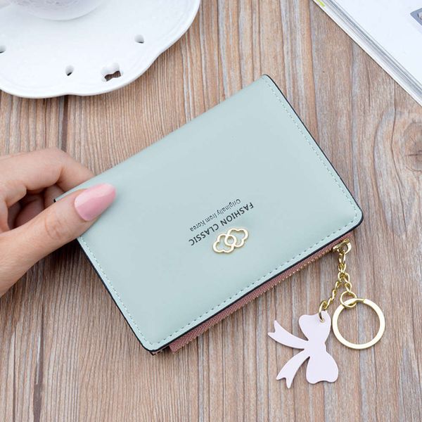 small wallet short women's fringe side zipper change two fold fashion simple soft korean wallet, Red;black
small wallet short women's fringe side zipper change two fold fashion simple soft korean wallet, Red;black