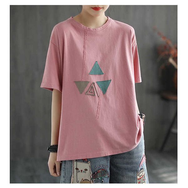women's t-shirt women summer fashion japan style vintage round neck short sleeve applique basic design t-shirts office lady casual tee, White
women's t-shirt women summer fashion japan style vintage round neck short sleeve applique basic design t-shirts office lady casual tee, White