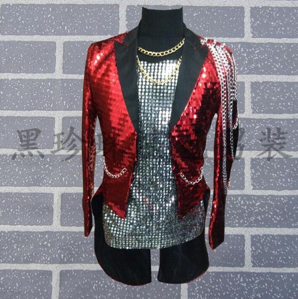men's suits & blazers red men tuxedo designs masculino homme terno stage costumes for singers sequin blazer dance clothes jacket style, White;black
men's suits & blazers red men tuxedo designs masculino homme terno stage costumes for singers sequin blazer dance clothes jacket style, White;black