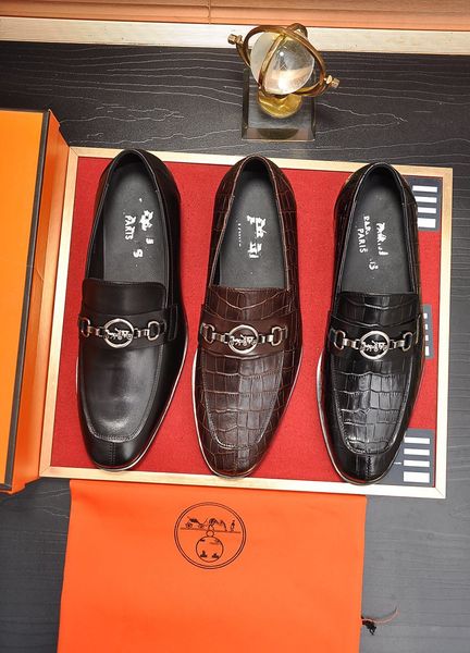 men loafers luxury crocodile casual business shoes leather formal dress designer wedding shoe flat alligator suit office pointed toe, Black
men loafers luxury crocodile casual business shoes leather formal dress designer wedding shoe flat alligator suit office pointed toe, Black