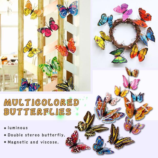 wall stickers 3d butterfly removable multicolored mural decals diy romantic home living room background decoration
wall stickers 3d butterfly removable multicolored mural decals diy romantic home living room background decoration