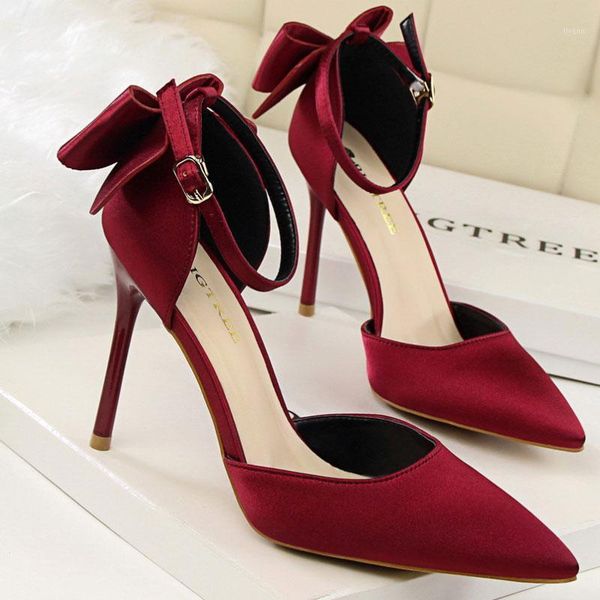 dress shoes 2021 summer sweet women's high-heeled shallow mouth pointed satin bow 10cm fashion buckle hollow ankle pumps women, Black
dress shoes 2021 summer sweet women's high-heeled shallow mouth pointed satin bow 10cm fashion buckle hollow ankle pumps women, Black