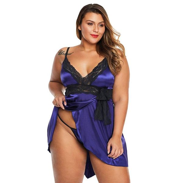 women big size pajamas ice silk suspender fat people nightdress summer brand home wear two-piece lingerie women's sleepwear, Black;red
women big size pajamas ice silk suspender fat people nightdress summer brand home wear two-piece lingerie women's sleepwear, Black;red