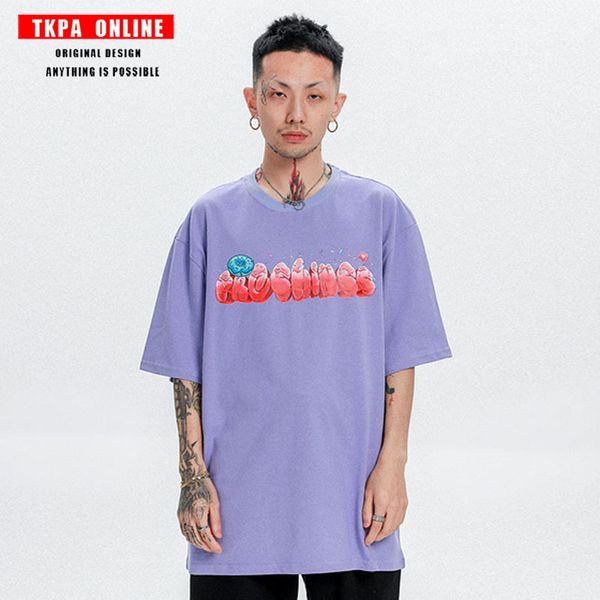 tkpa national fashion street skateboard hip hop short sleeve t-shirt men's american fashion brand letter loose student versatile half s, White
tkpa national fashion street skateboard hip hop short sleeve t-shirt men's american fashion brand letter loose student versatile half s, White