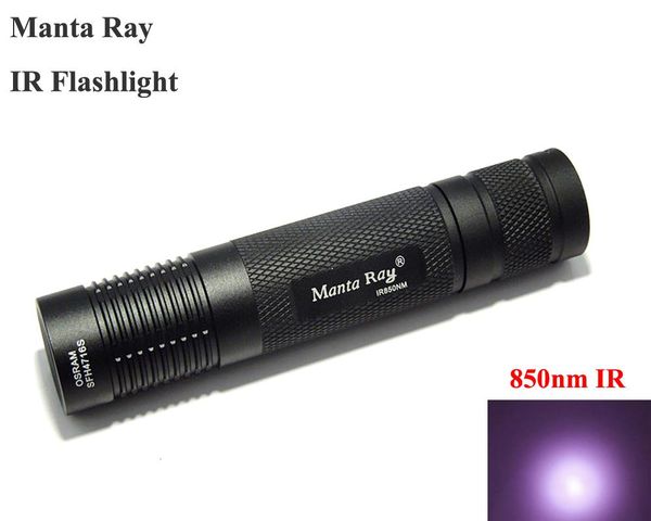 manta ray 850nm infrared small straight tube ir fill light (1x18650) flashlights torches
manta ray 850nm infrared small straight tube ir fill light (1x18650) flashlights torches