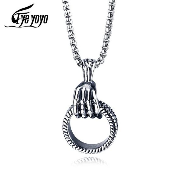 pendant necklaces eyeyoyo halloween ornaments hip hop skeleton hand necklace titanium steel men's, Silver
pendant necklaces eyeyoyo halloween ornaments hip hop skeleton hand necklace titanium steel men's, Silver